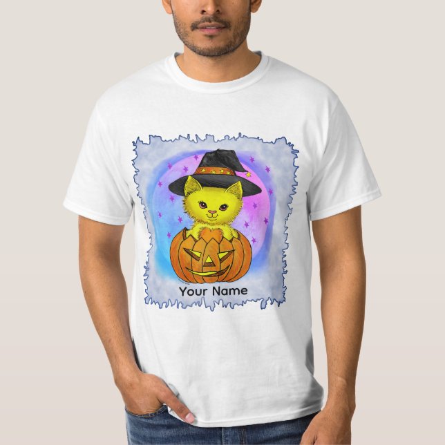 Boo Kitty Cat Witch  t-shirt (Front)