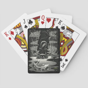 Boo Kitty Goes Fishing Playing Cards