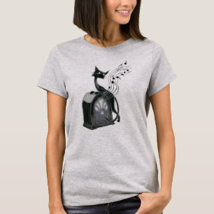 Boo Kitty Hears the Music T-Shirt