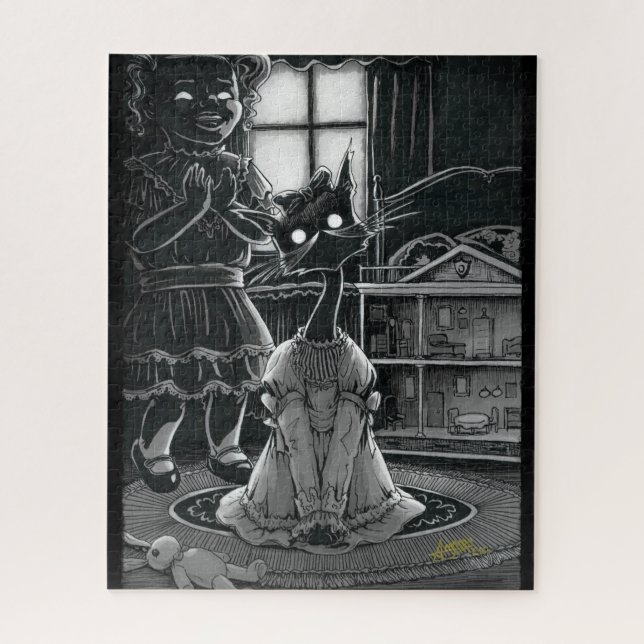 Boo Kitty obtient un puzzle fantaisie (Vertical)