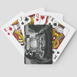 Boo Kitty Plays Cards