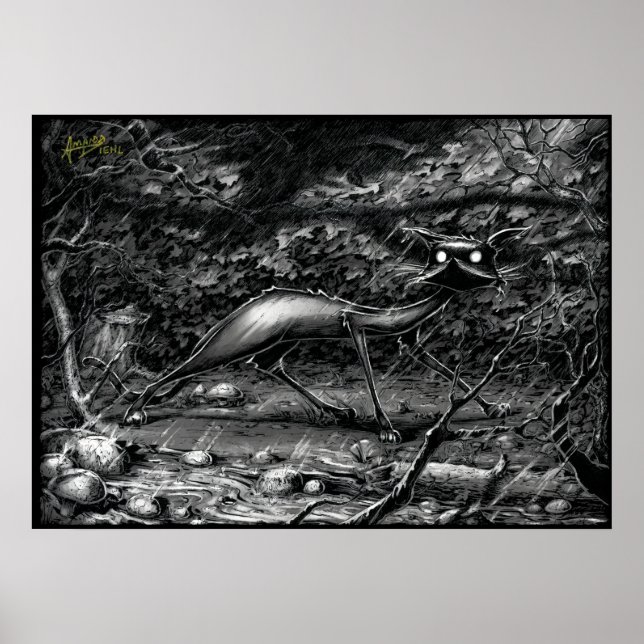 Boo Kitty pris dans une affiche d'une tempête de f (Devant)