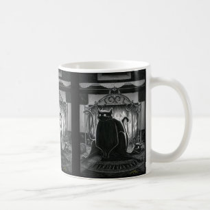 Boo Kitty Se Fait Asseoir Sur La Mug De Café