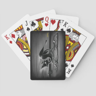Boo Kitty Slides on a Rug Playing Cards