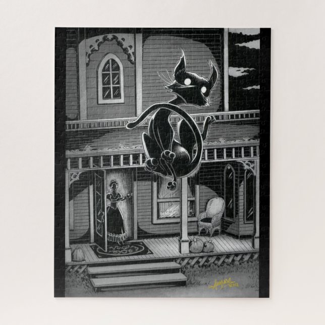 Boo Kitty va voler Jigsaw Puzzle (Vertical)