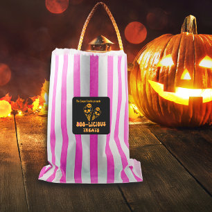 Boo-licious Halloween traite Étiquette Nom personn