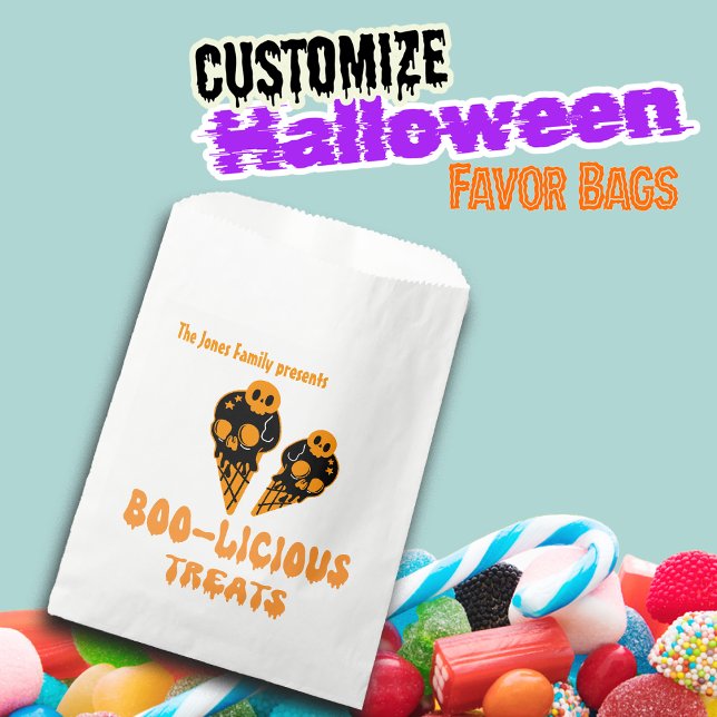 Boo-licious Treats Custom Name Favour Bag (Creator Uploaded)