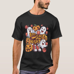 Boo-ling Night -funny Halloween Graphic Spooky And T-Shirt