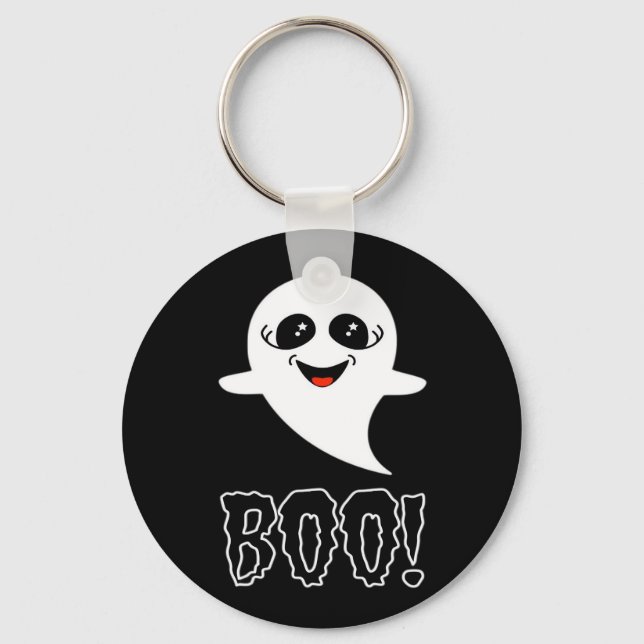 Boo! Little Halloween By Lucas Keychain (Front)