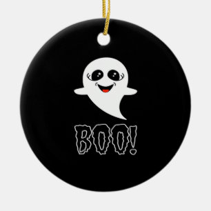 Boo Little Halloween Classic Design Ceramic Ornament