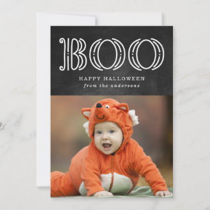 Boo magique   Carte photo Halloween