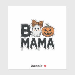 Boo Mama Halloween Ghost Pumpkin Mom Shirt Design_