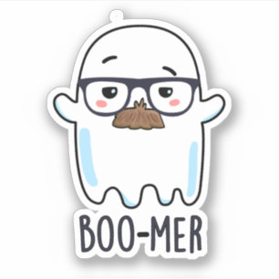 Boo-mer Funny Middle Aged Ghost Pun 