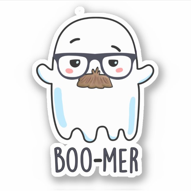 Boo-mer Funny Middle Aged Ghost Pun  (Front)