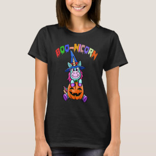 Boo Nicorn   Halloween Scary Women Spooky T-Shirt