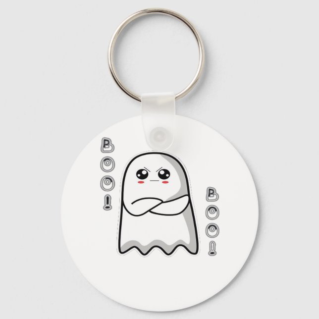 Boo Of Disapproval Classic Retro Keychain (Front)