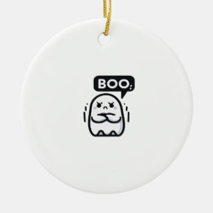 Boo Of Disapproval Funny Quote Ceramic Ornament