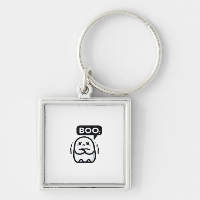 Boo Of Disapproval Funny Quote Keychain (Front)