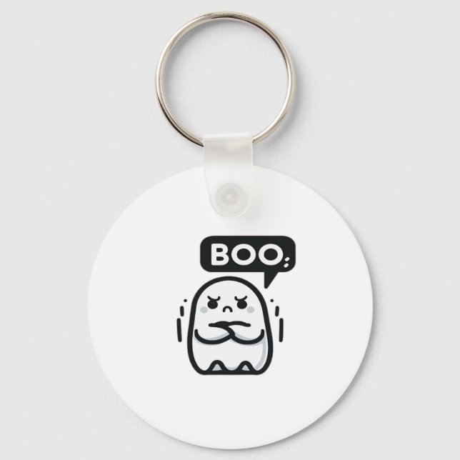 Boo Of Disapproval Funny Quote Keychain (Front)