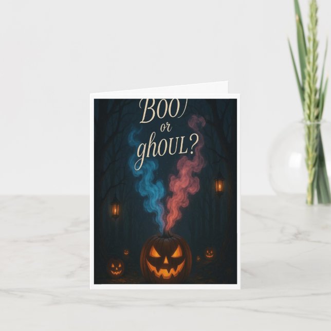 Boo ou Ghoul Halloween Genre Reveillez Invitation (Devant)