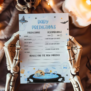 Boo-oy Halloween Baby Shower Baby Predictions Game