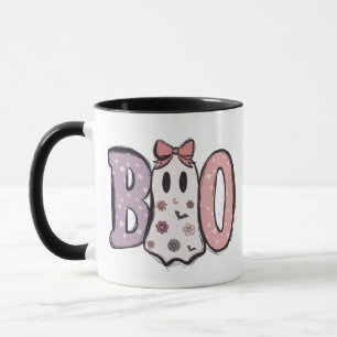 Boo - Pastel and Cute Ghost Modern Halloween Mug