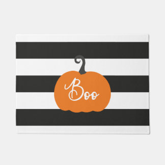 "Boo" Pumpkin Halloween Doormat