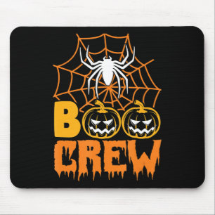 Boo Pumpkin Halloween Spider Nurse Halloween Party Mouse Pad