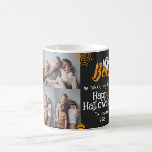 Boo pumpkin jack-o-lantern Halloween Photo Collage Coffee Mug