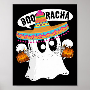 Boo-racha Halloween Cute Ghost Boo Borracha Cinco  Poster
