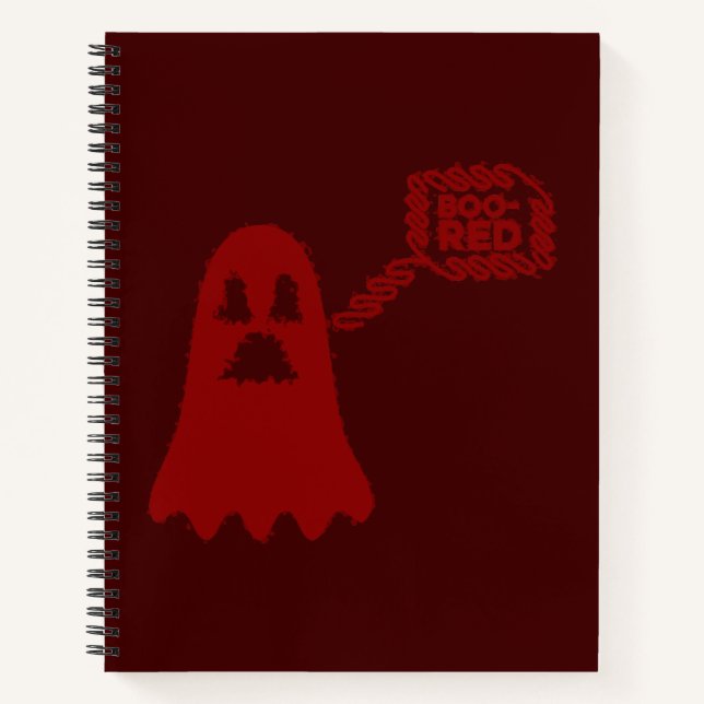 Boo-Red Spiral Notebook (Front)