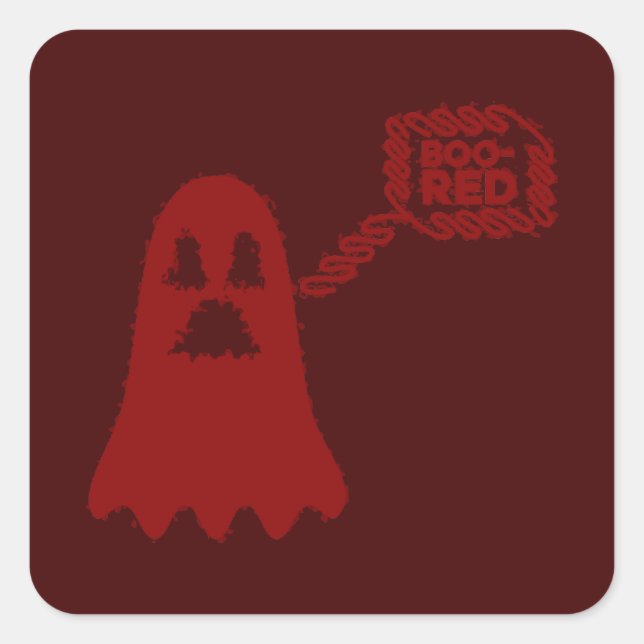 Boo-Red Sticker (Front)