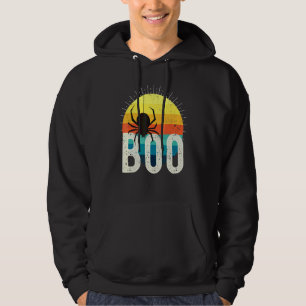 Boo Retro Distressed Halloween  Boys Girls Women M Hoodie