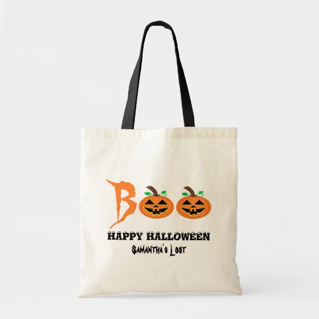 BOO ! Sac de Lot Citrouille Halloween (Devant)