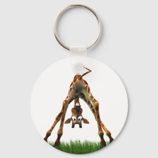 Boo! Says Olympia Giraffe. Keychain