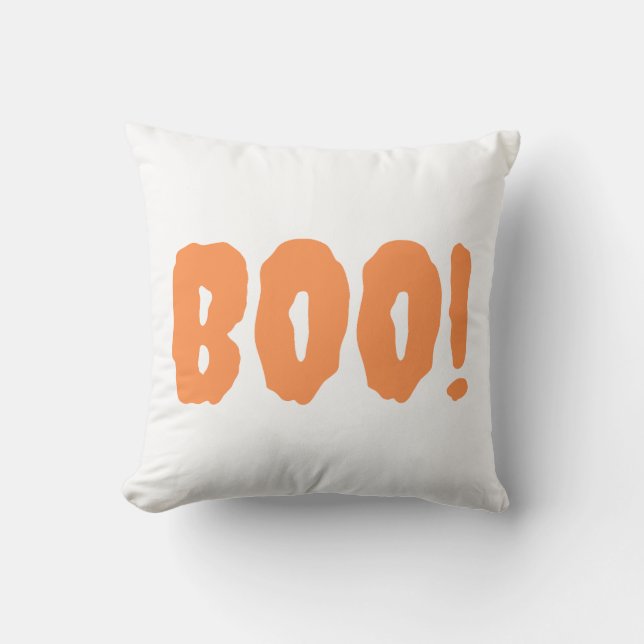 boo, scary throw pillow (Front)