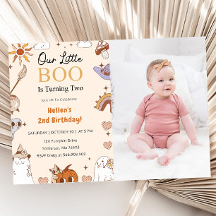 Boo Second Birthday Our Little Boo Is Turning Two Invitation