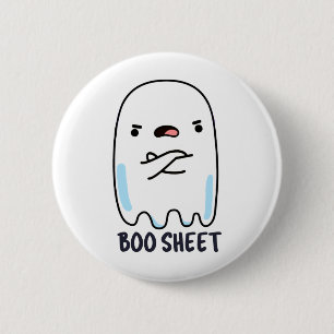 Boo Sheet Funny Halloween Ghost Pun  2 Inch Round Button