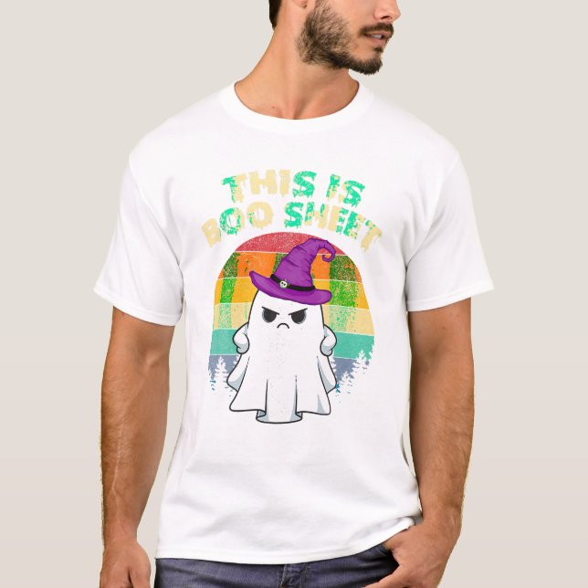 Boo Sheet Funny Halloween T-Shirt (Front)