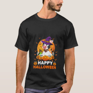 Boo Sheet Scary Ghost Pumpkin Moon Witch Cattle Ha T-Shirt