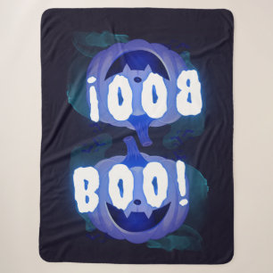 Boo!  sherpa blanket