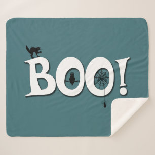 Boo! Sherpa Blanket