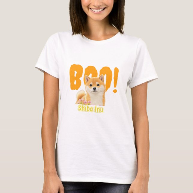 Boo ! Shiba Inu | Meilleur T-shirt pour la personn (Devant)