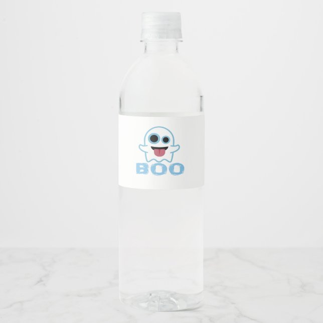 Boo Silly Funny Meme Water Bottle Label (Front)