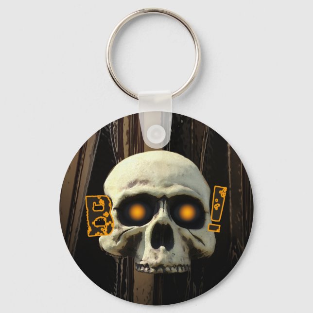 Boo Skull Keychain (Front)