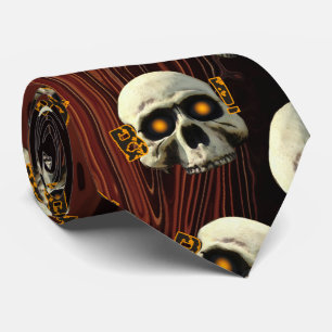 Boo Skulls Tie
