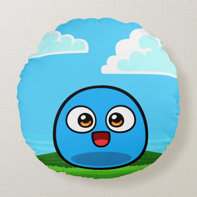 Boo Sky Round Pillow (Front)