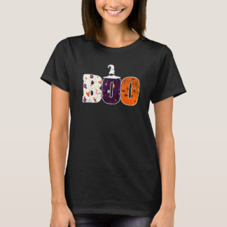 Boo Spiders Witch Hat Halloween Spider Ghost Witch T-Shirt
