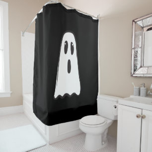 BOO! Spooky Cute Ghost Halloween Black White