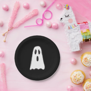 BOO! Spooky Cute Ghost Halloween Costume Party    Paper Plate